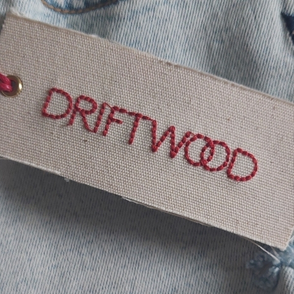 NEW Driftwood Gizelle Geometric Embroidered Straight Jeans Ladies Size 26 - Picture 12 of 12